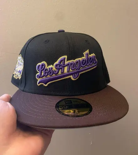 New Era Rahnnifitteds Los Angeles dodgers mamba Kobe inspo 40 years anniversary patch size 7 1/8 brand new