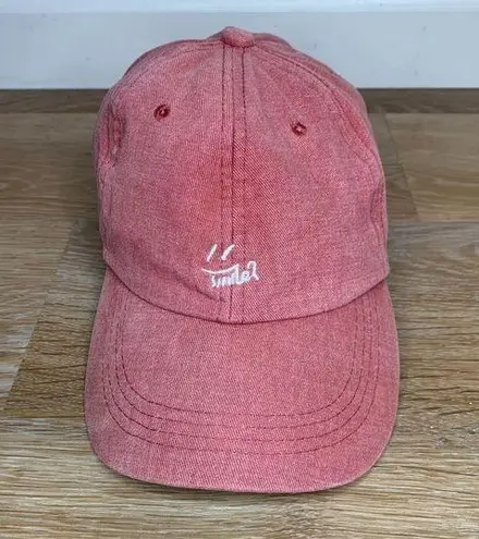 Smile WomenāsāRedāAdjustableāStrapbackāHat Red