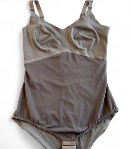 Honeylove Liftwear Cami Bodysuit Taupe XL Shapewear FLAW