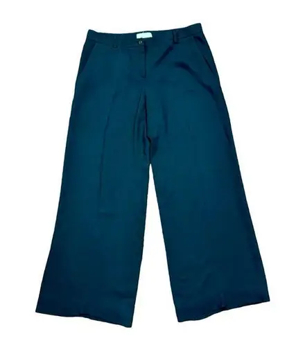 Emilio Pucci Wide Leg Viscose Trousers Black IT44/US10 PLEASE READ