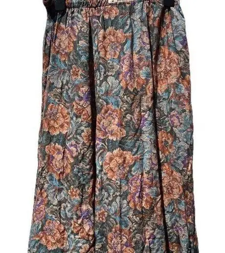 Vintage Touch Of Class Women’s Sz M/L Long Skirt Boho Western W/Pockets Green