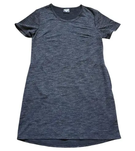 32 Degrees Heat 32 Degrees Cool T-Shirt Dress Women Medium Heathered Gray Short Sleeve Pockets