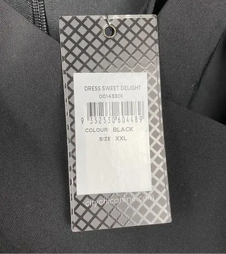 City Chic Black Sweet Delight Dress Sz.XXL(24) NWT