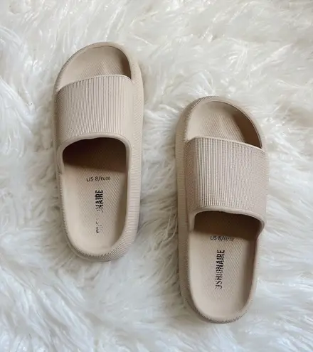 Cushionare Cloud Slides Tan Cushionaire