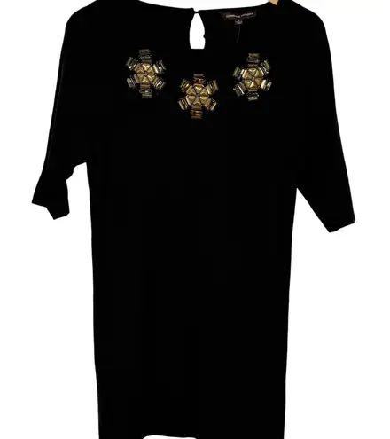 Adrienne Vittadini Adrienne Vittadini Easy Luxe Beaded Neckline Tunic Sweater NWT - Image 1