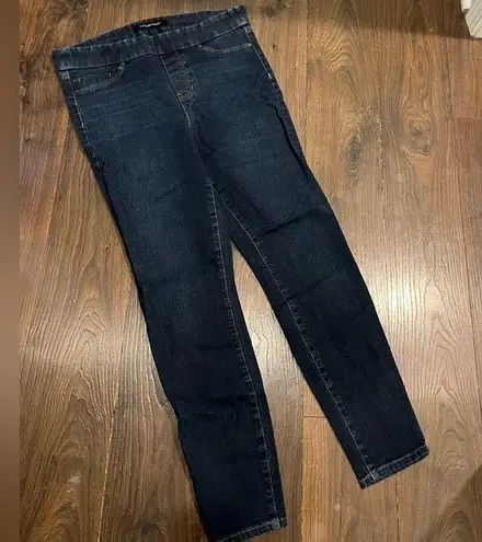 Liverpool Dark Blue Denim Skinny Pull on Jeans