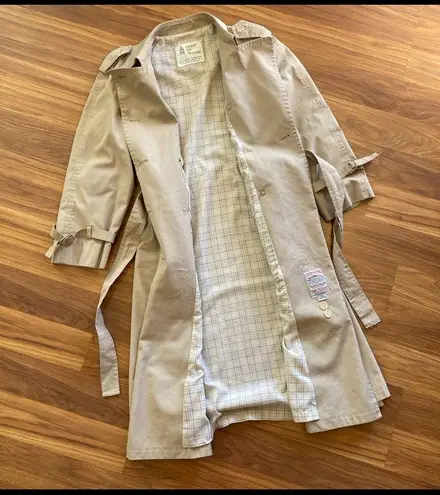 London Fog Double Breasted Button Trench Coat