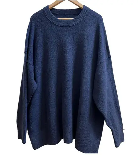 Aerie  Navy Blue Unreal Pull Over Cozy Soft Sweater Plus Size XXL