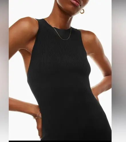 Aritzia Wilfred Moonstruck Dress Midi Black