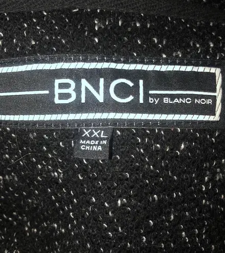 Blanc BCNI By  Noir Drape Front Cardigan