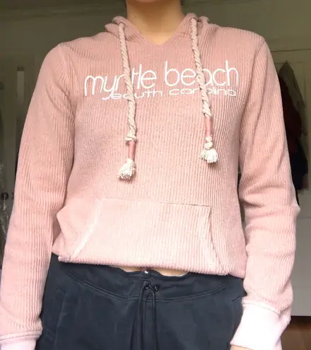 myrtle beach sc hooded top Pink Size L