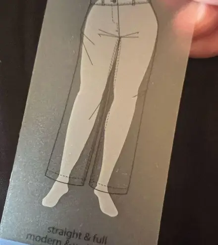 Ulla Popken MARY Black Pants Straight And Full Belt In Front NWT Women’s Size 24