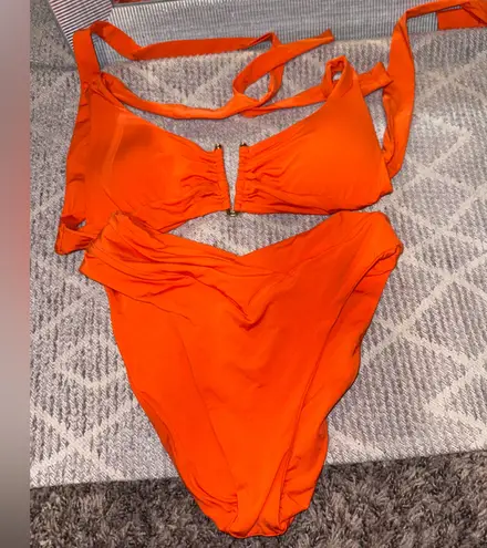 Becca Vibrant Orange Women's Swimsuit set dillard’s NWOT