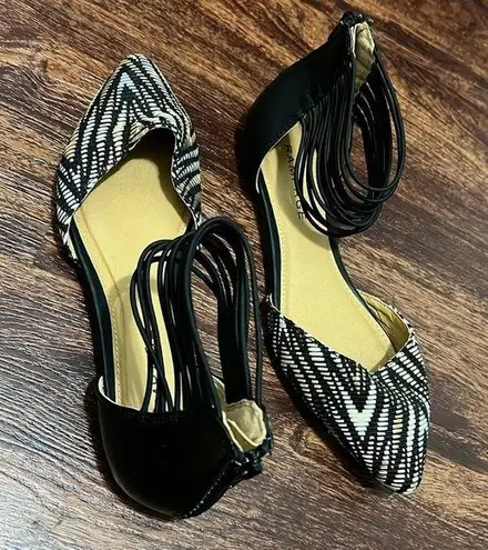 Rampage  Dorsay Ankle Strap Flats NWOT