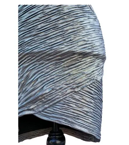 Torn By Ronny Kobo Kaitlyn Gold Metallic Textured Bodycon Mini Dress Small