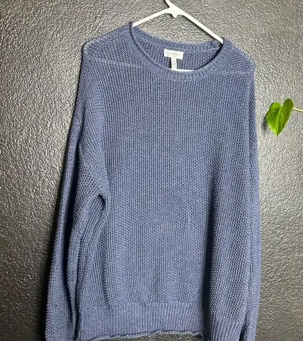 Jessica Simpson 💕#136  xxl blue cable knit sweater chunky b1