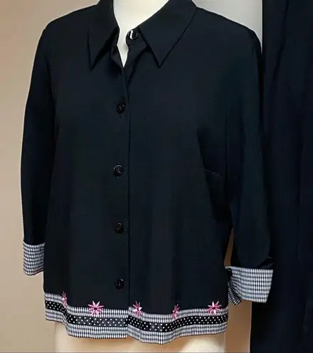 Fashion Bug 2 Piece Petite Navy Capri Set