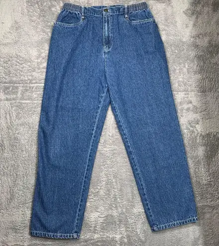 Blassport Women’s Jeans Blue Size 12 Short Elastic Waist 100% Cotton Classic Fit