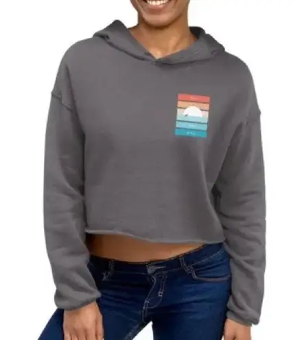 Surf Style 🏄🏼♂️Eco-Friendly Aloha Crop Hoodie🏄🏼♂️ ~med