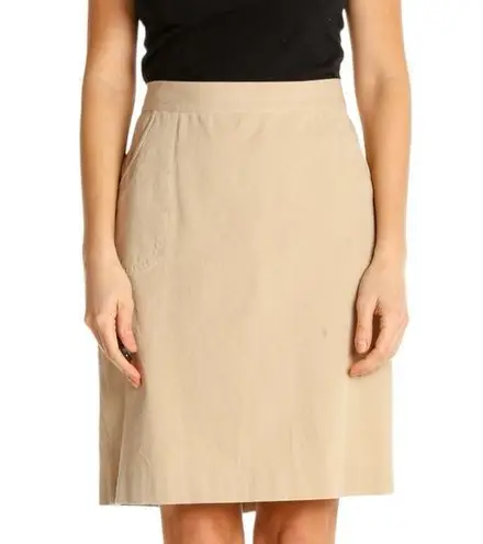 Ralph Lauren Lauren  Solid Womens Size 4 Khaki Pencil Skirt