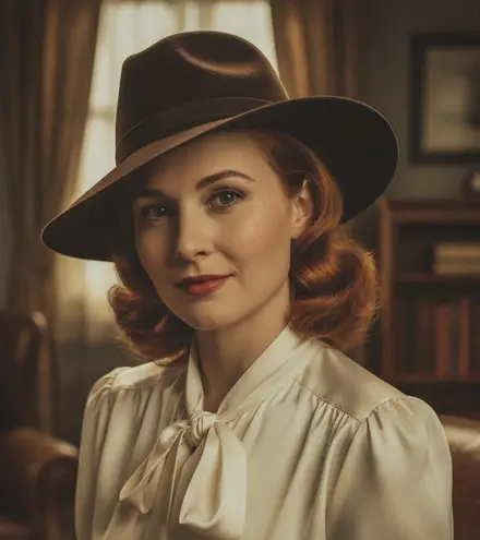 Vintage Brown Launcelot Genuine Velour Hat