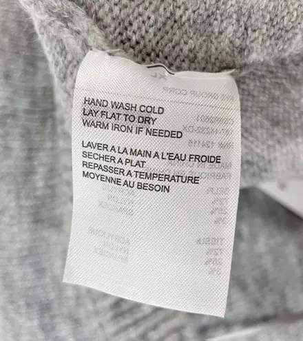 Elodie New Tulip Hem Crewneck Sweater Lightweight Pullover Heather Grey