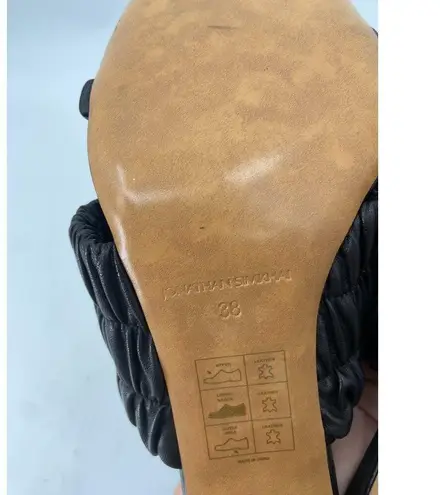 Jonathan Simkai Felix Elastic Mule Heels Sandals Black 38 NWOB Size 7