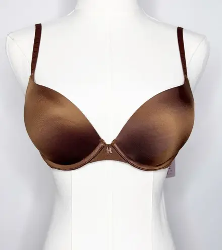 Savage x Fenty NEW MICROFIBER PUSH-UP BRA Elegant Brown Women's Size 30C NWT