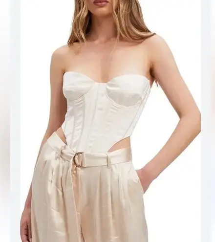 Bardot NWT Eva Bustier in Champagne
