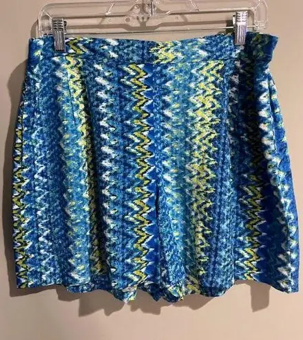 Vince Camuto Blue & Green Abstract Print Pull