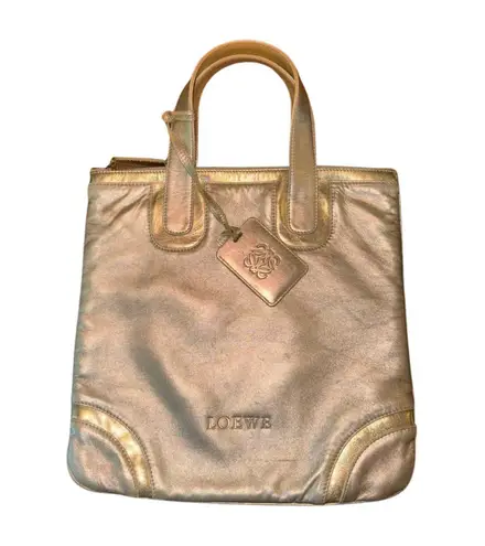 Loewe Metallic Leather Tote Bag