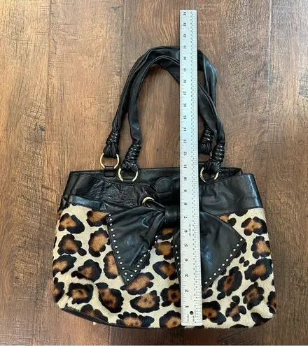 PAOLO MASI leopard print calf hair & leather bag, made in Italy, NWOT Multiple