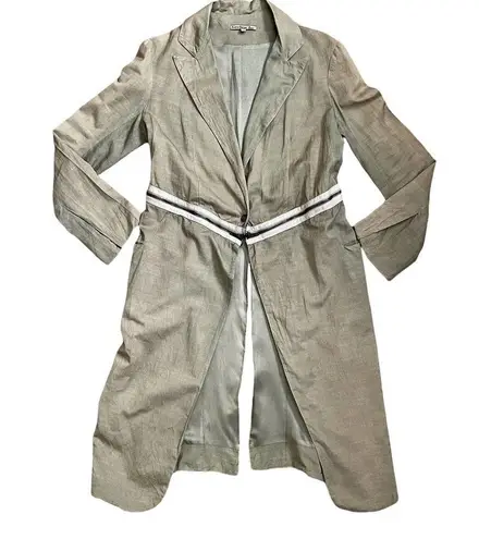 Sandrine Philippe Paneled Zip Waist Overcoat