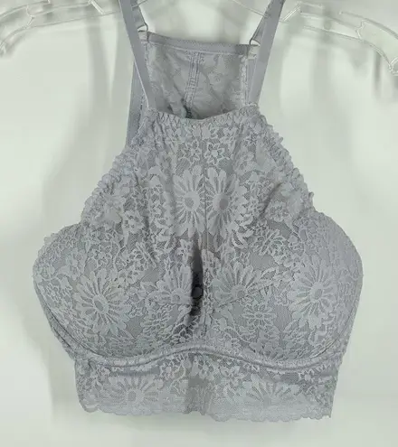 Pink Victoria’s Secret halter style lace padded bralette size medium Blue