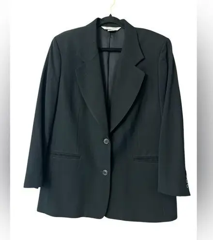 Austin Reed black worsted wool blazer Size 14W