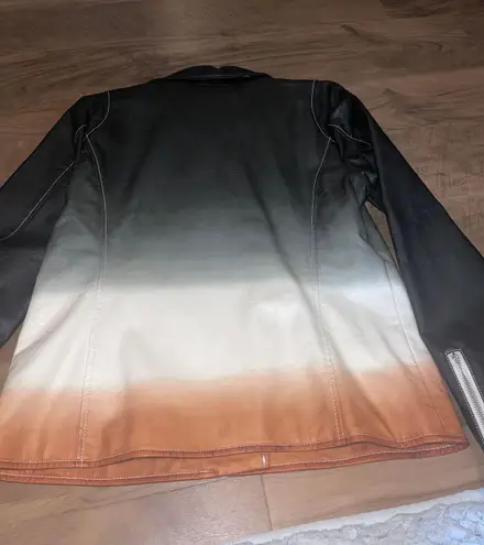 Baccini Ombré Faux Leather Jacket