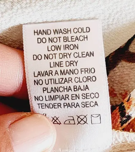 Staccato Stitch Fix White Floral Crepe Ruffle Cold Shoulder Blouse Size Small