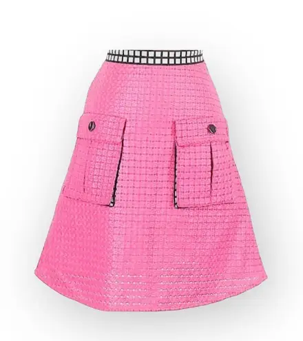 new Ostwald Helgason 𑁍 Fashion Forward Rosette A Line Skirt 𑁍 Barbie Pink 𑁍 2