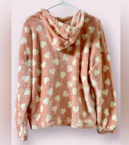 Cozy Pink Heart Fleece Zip
