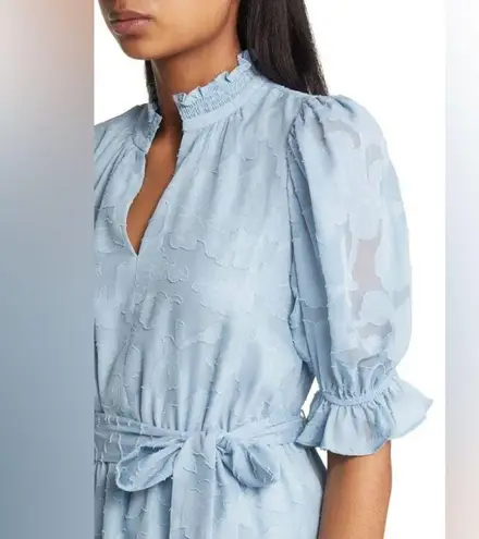 Eliza J Floral Jacquard Belted Dress, Size 12, $138