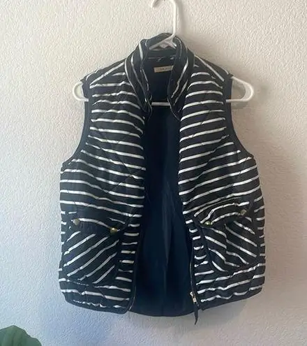 San Joy nautical striped quilted vest small