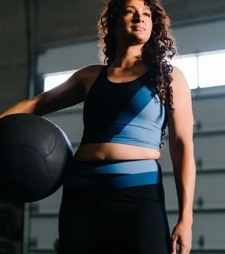 Zyia NWT Shades of Blue Luxe 2-in-1 Tank L