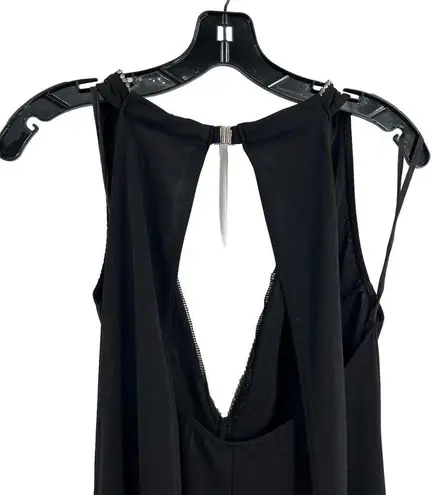 Frederick's of Hollywood Fredrick’s of Hollywood Vintage Black Jumpsuit Rhinestone Detail Medium