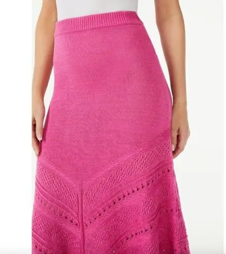 Sofia Vergara Sofia Jeans Crochet Tank Top XS Midi Skirt M Set Barbie Barbiecore