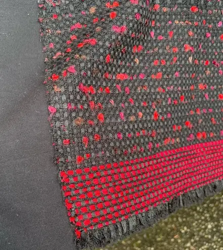 Elie Tahari KELLAN TWEED LEATHER DRESS