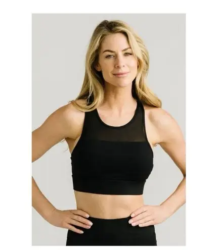 Zyia All Star Black Sports Bra Medium athletic walking support