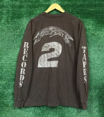 Cactus Jack Tapes Records Jackboys 2 Hip-Hop LS Shirt Size Large