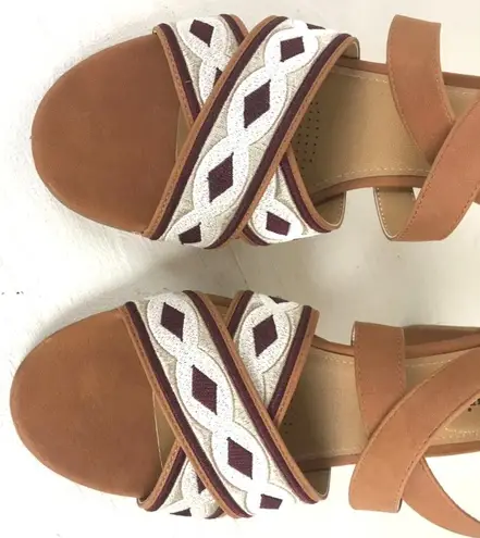 Comfortview Boho Strappy Sandals