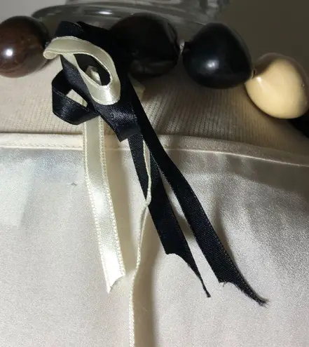 Handmade Original Hawaiian Lei Necklace Tri-Color Kukui Nuts black brown cream tan