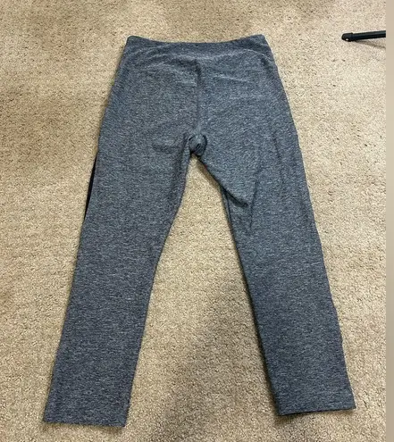 Vogo Athletica Women’s Medium Gray/ Black Carpet Leggings With Sheer & Slits Gray